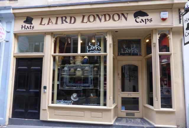 Laird London hat shop