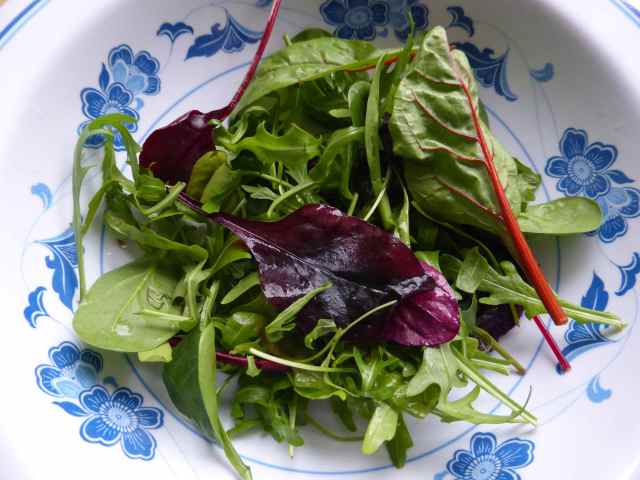 mixed salad leaves