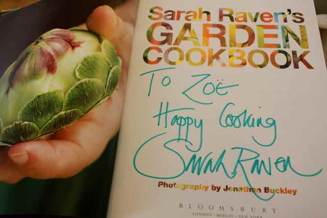 Sarah Raven's cookbook