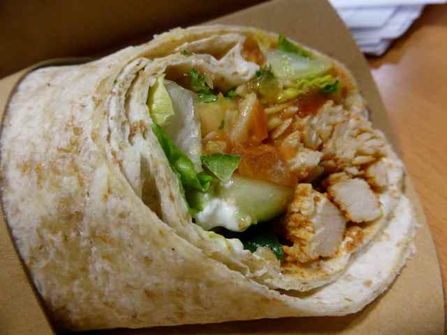 chicken tikka wrap