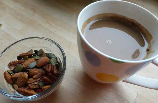 nuts and coffee