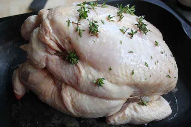 roast chicken with thyme