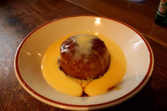 Treacle sponge and custard 1