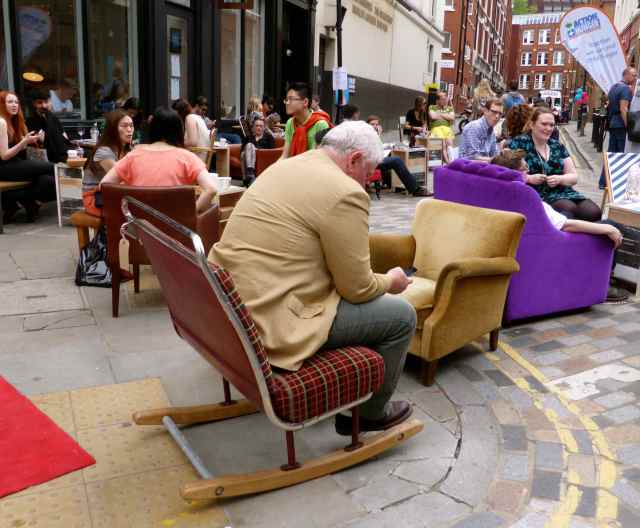 bus seat rocking chair