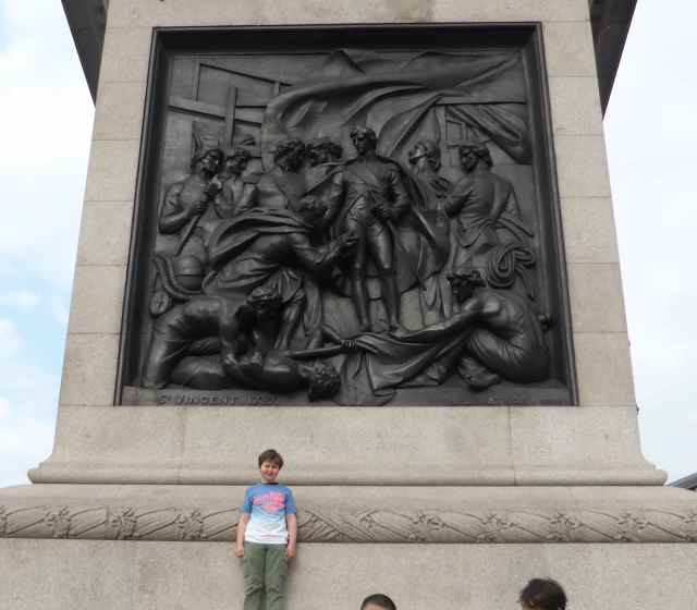 H at base of Nelson's column