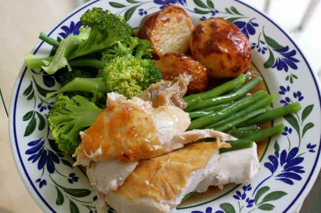 roast chicken dinner 11-5-14