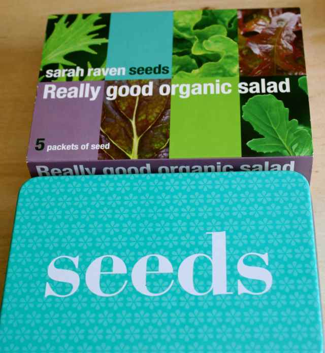 sarah raven organic salad leaves set
