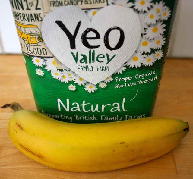 yogurt and banana
