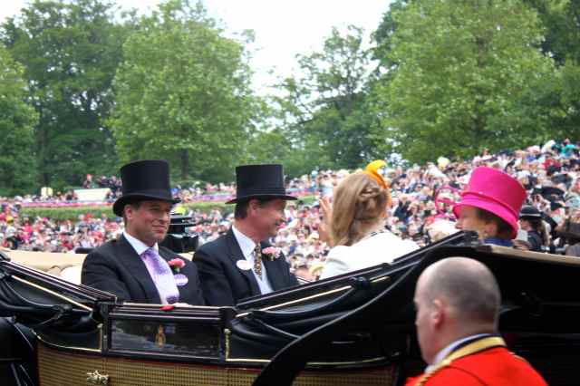 Anne, hubby, Mark Phillips and Eugenie