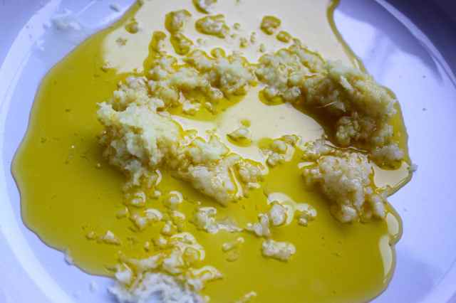 oil, ginger and garlic