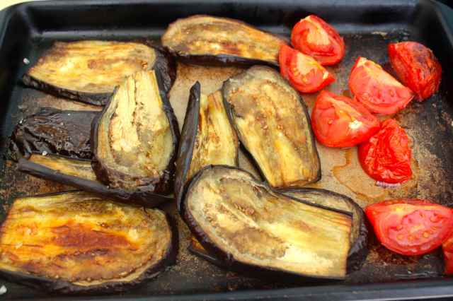 aubergine and tomato
