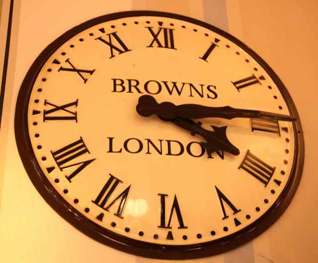Browns clock