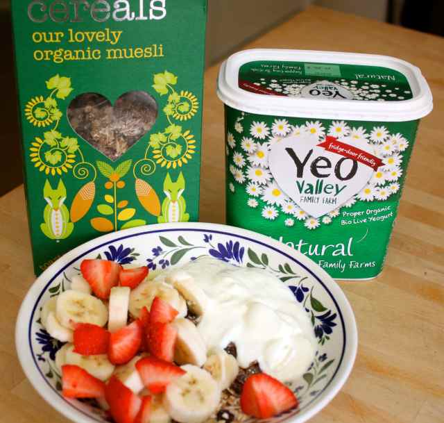 museli and yogurt