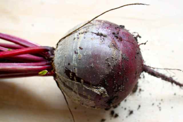 raw and dirty beetroot