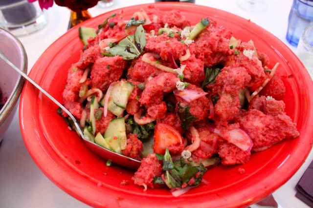 strawberry panzanella