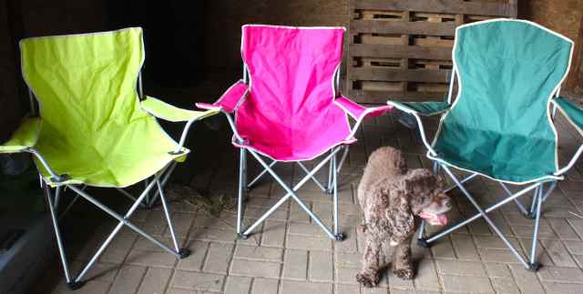 3 picnic chairs