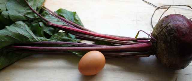 beetroot and egg