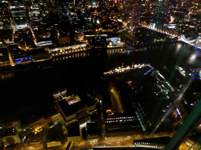 HMS Belfast from The Shard