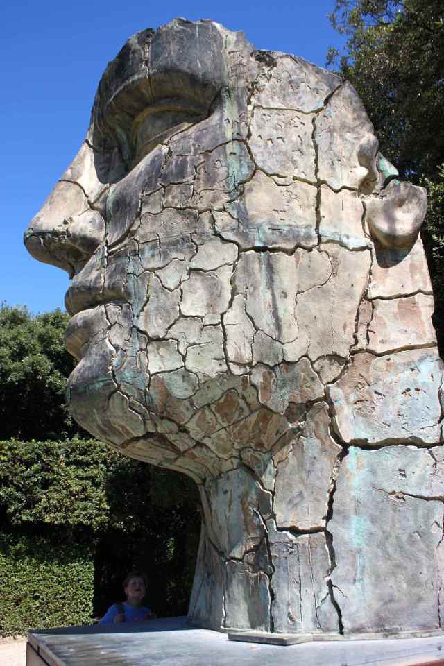Huge head in Boboli