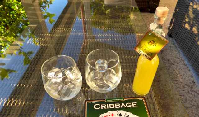 limencello and cards