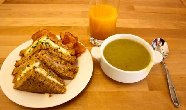 sandwiches and soup