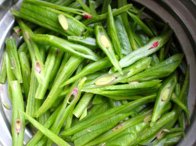 sliced runner beans