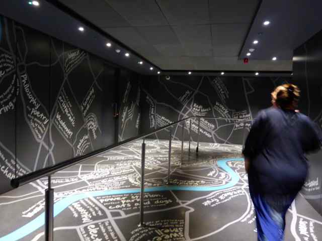 walking in to the Shard