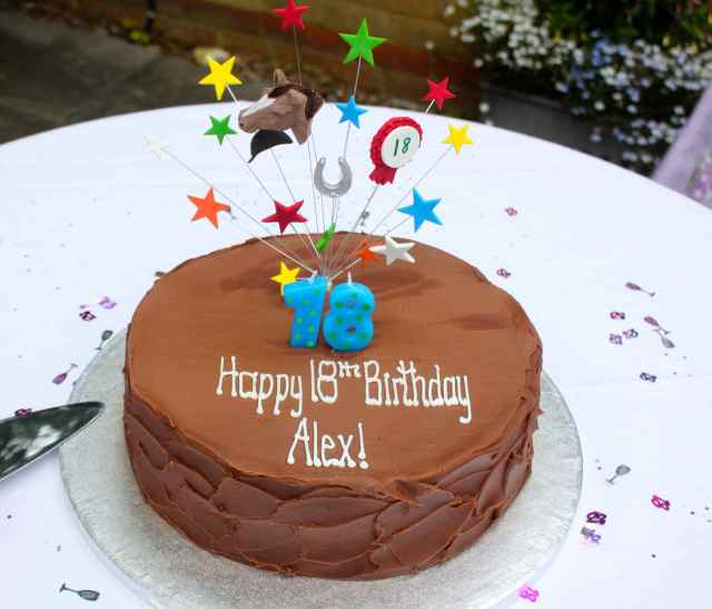 Alex 18th cake