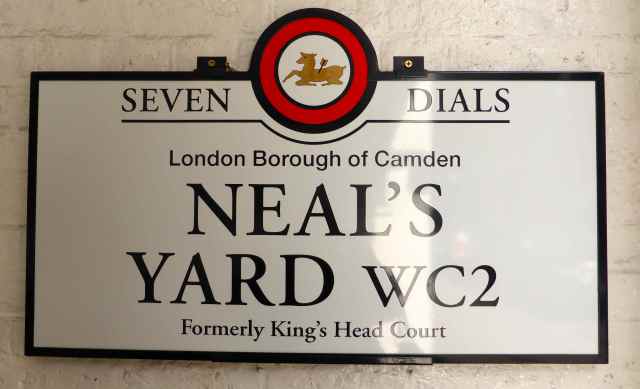 Neal's Yard sign