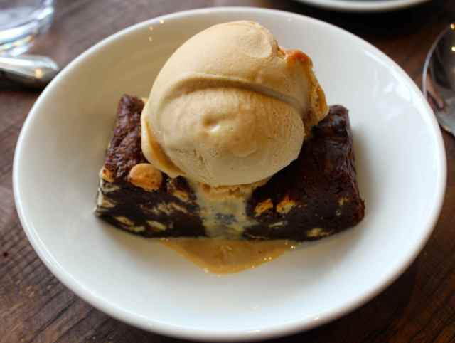 salt caramel and brownie
