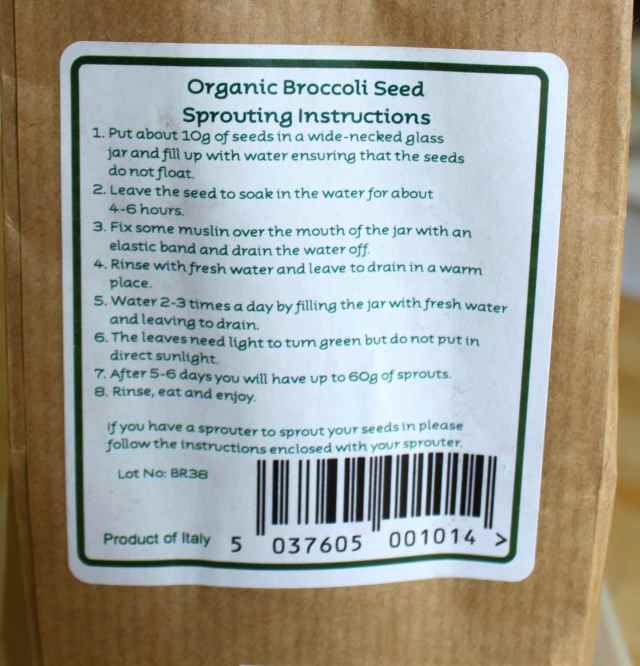 sprouting instructions