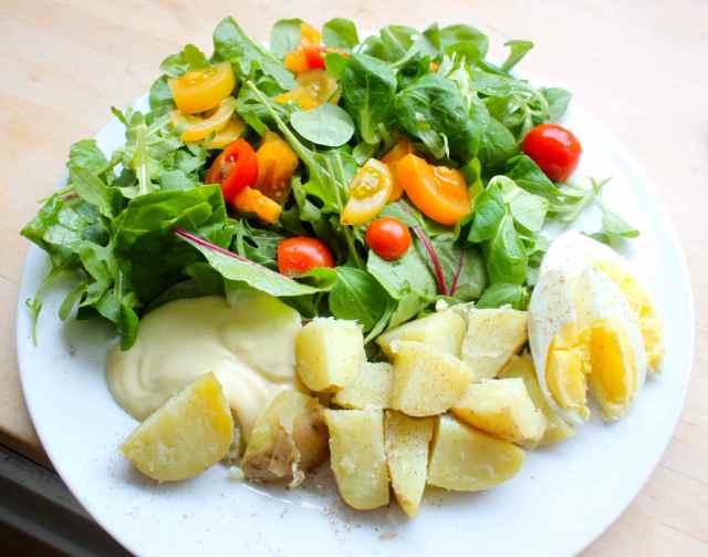 egg and potato salad