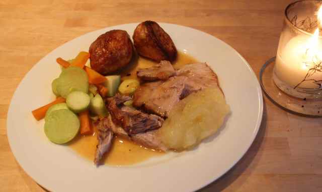 roast pork dinner 11-10-14