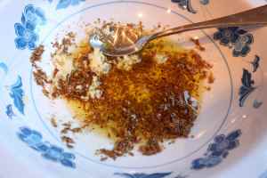 spices, garlic and oil