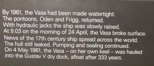 Vasa exhibit