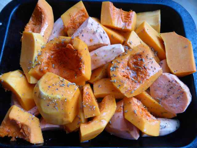 butternut and sweet potato