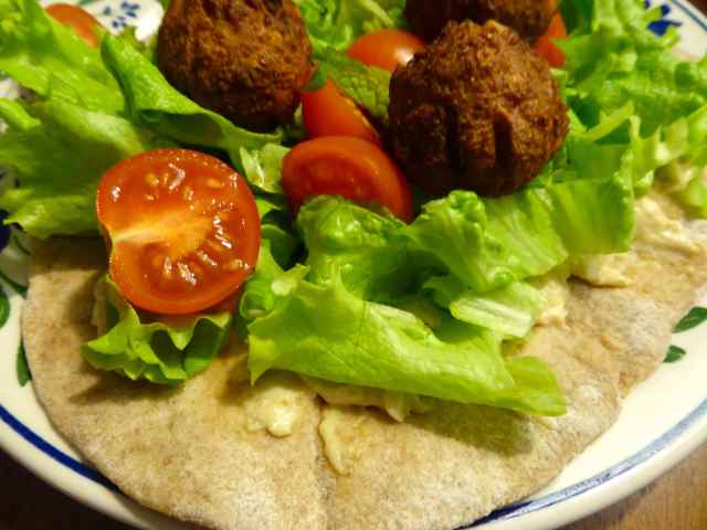 falafel and wrap