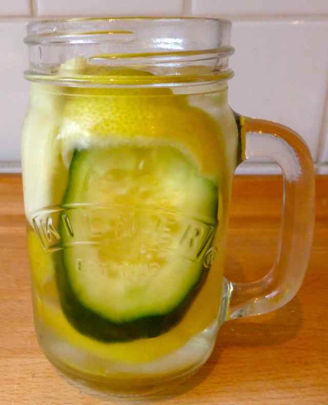 lemon and cucumber water