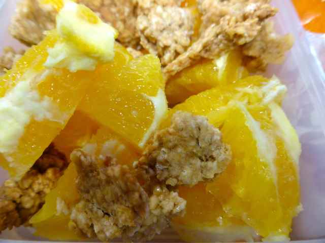 orange and granola