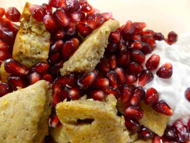 pomegranate and pancake