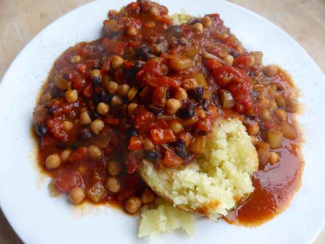 veg chilli and potato