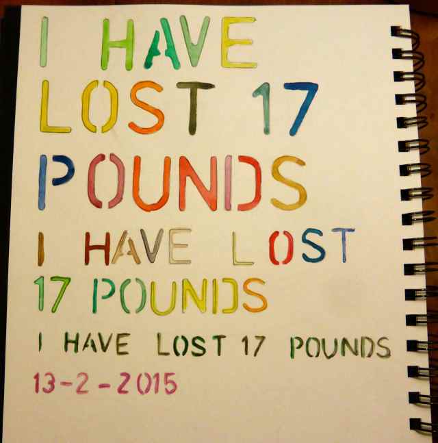 I have lost 17 pounds