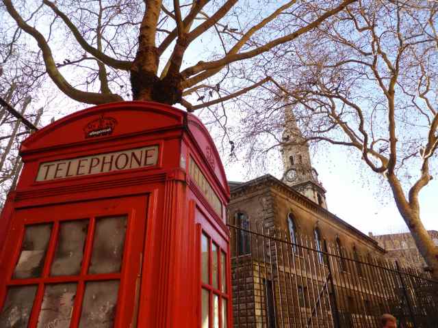 red phone box London