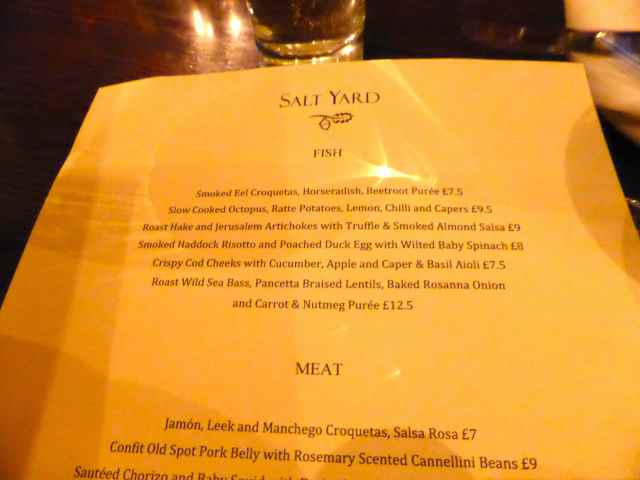 salt yard menu