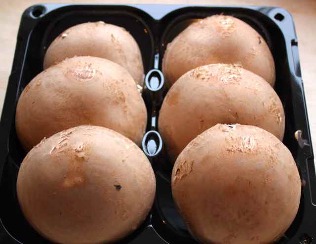 portobello mushrooms in pack