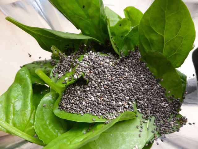 spinach and chia