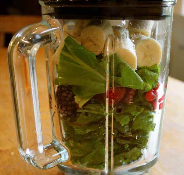 smoothie in the making