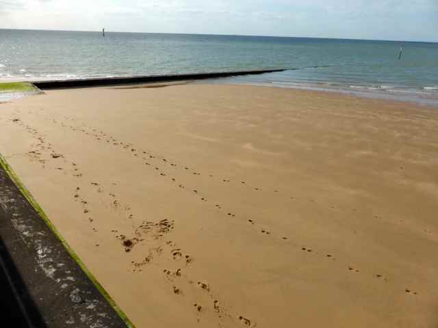 footprints in the sand
