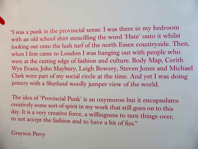 Grayson Perry writing