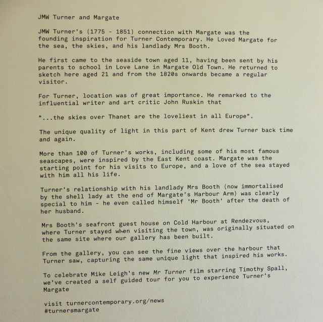 JMW Turner and Margate